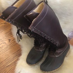 LL Bean Signature 16” shearling lined boot